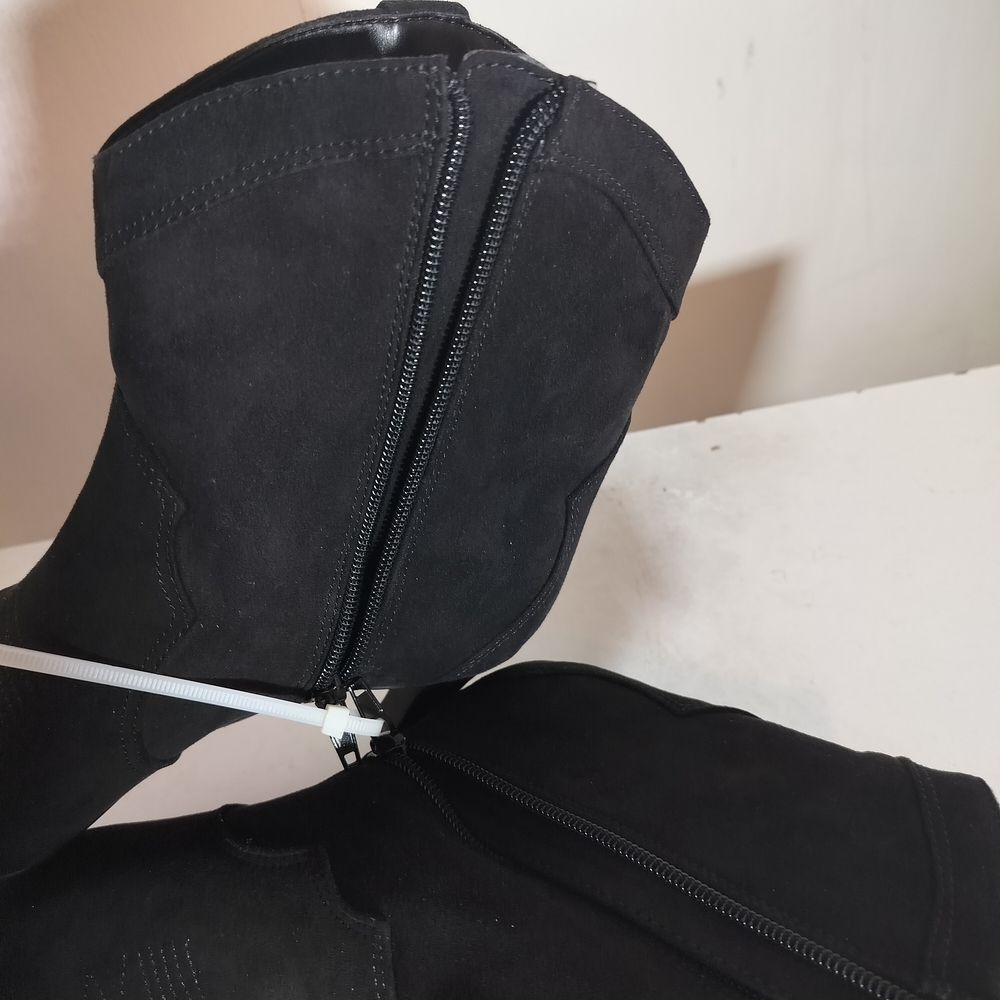 INC International Concepts Black Suede Boots - Picture 4 of 6